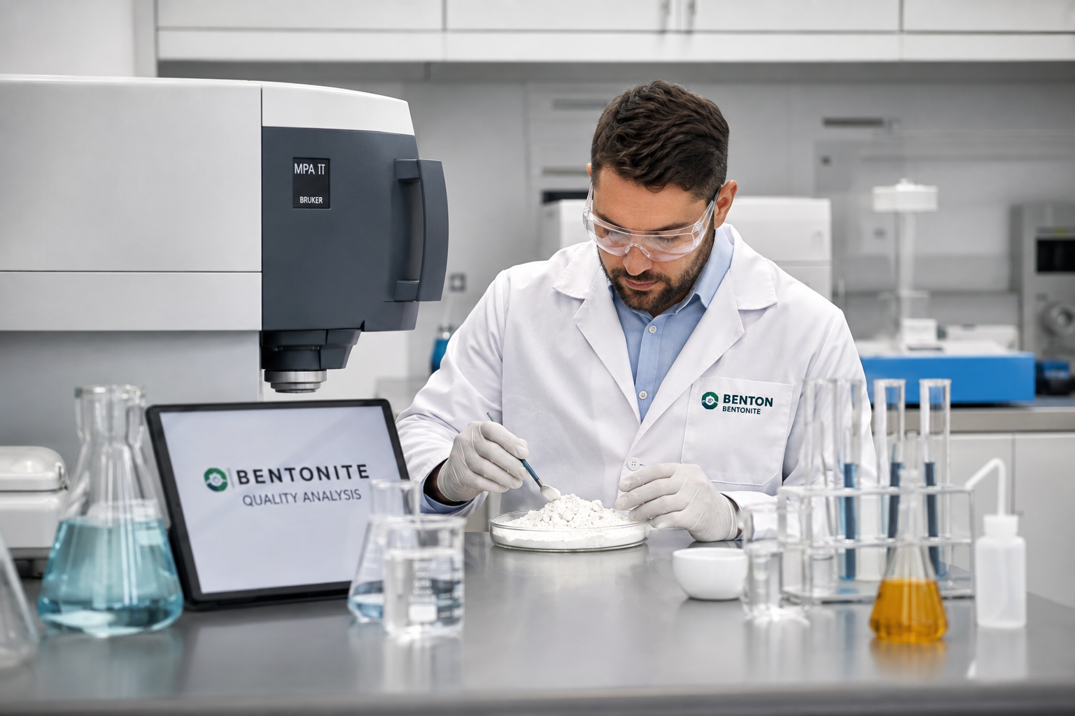 Laboratory Chemical Analysis and Quality Control for Bentonite